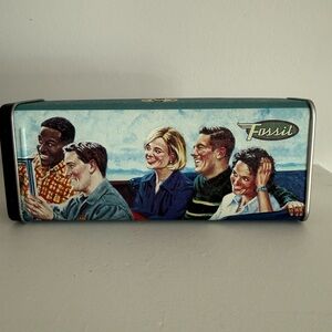 Fossil Classic Blue Tin Box